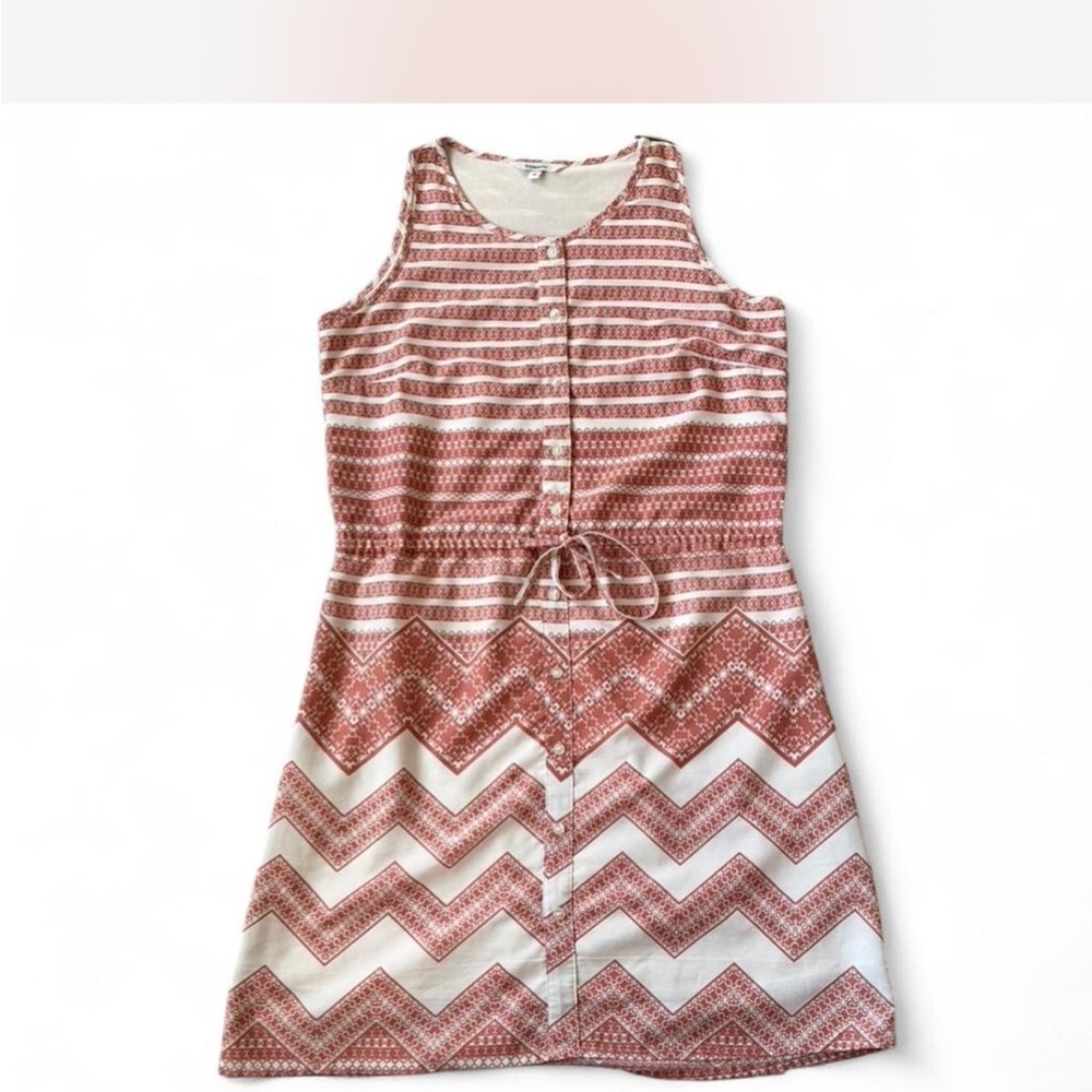 Elegant Patterned Sleeveless Dress